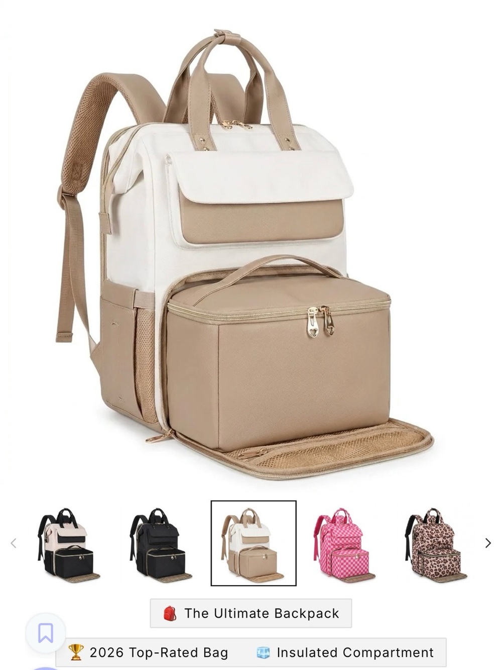 NEW Packuum Modern Lunch Backpack – Fits 17” Laptop